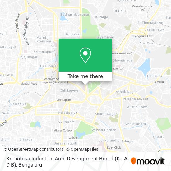 Karnataka Industrial Area Development Board (K I A D B) map