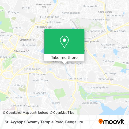 Sri Ayyappa Swamy Temple Road map