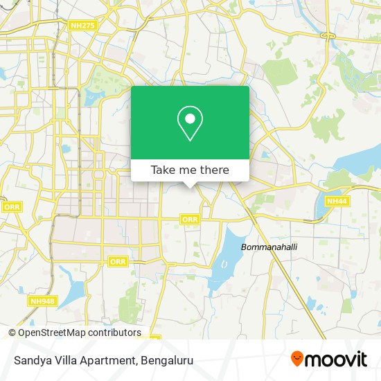 Sandya Villa Apartment map