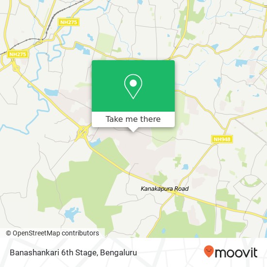Banashankari 6th Stage map