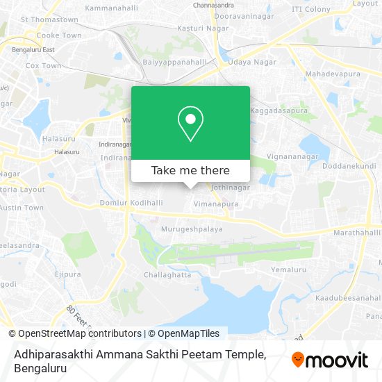 Adhiparasakthi Ammana Sakthi Peetam Temple map