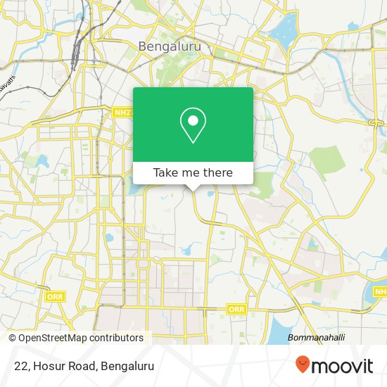 22, Hosur Road map