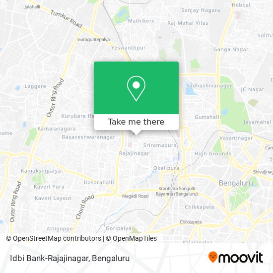 Idbi Bank-Rajajinagar map