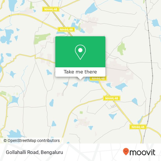 Gollahalli Road map