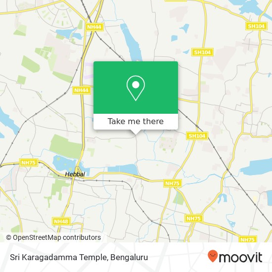 Sri Karagadamma Temple map