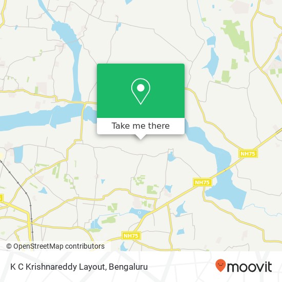 K C Krishnareddy Layout map