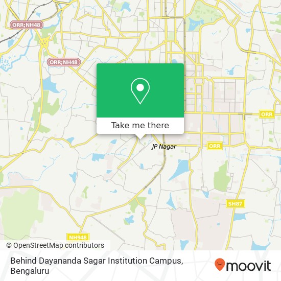 Behind Dayananda Sagar Institution Campus map