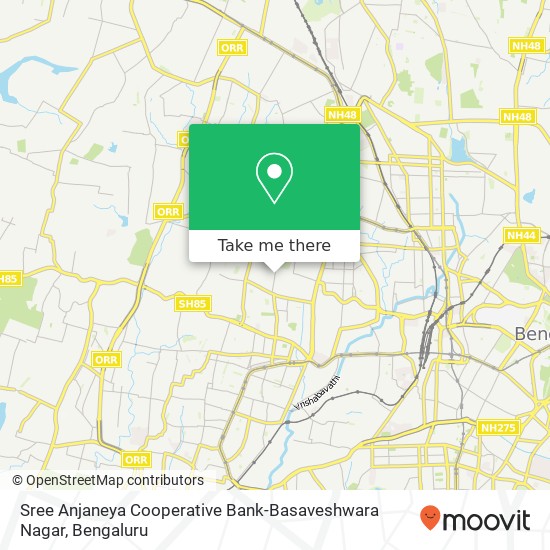 Sree Anjaneya Cooperative Bank-Basaveshwara Nagar map