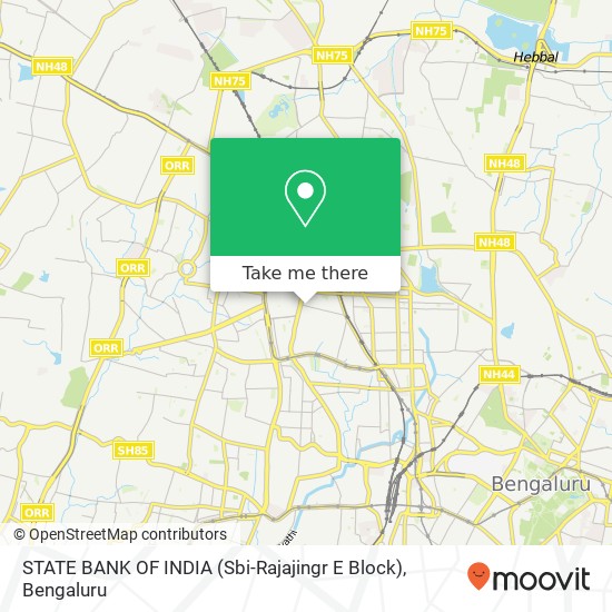 STATE BANK OF INDIA (Sbi-Rajajingr E Block) map