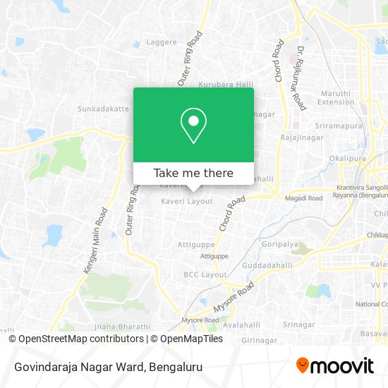 Govindaraja Nagar Ward map