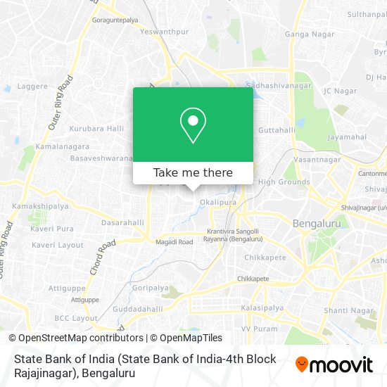 State Bank of India (State Bank of India-4th Block Rajajinagar) map