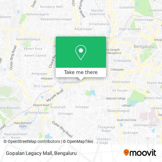 Gopalan Legacy Mall map