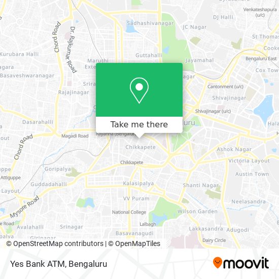 Yes Bank ATM map