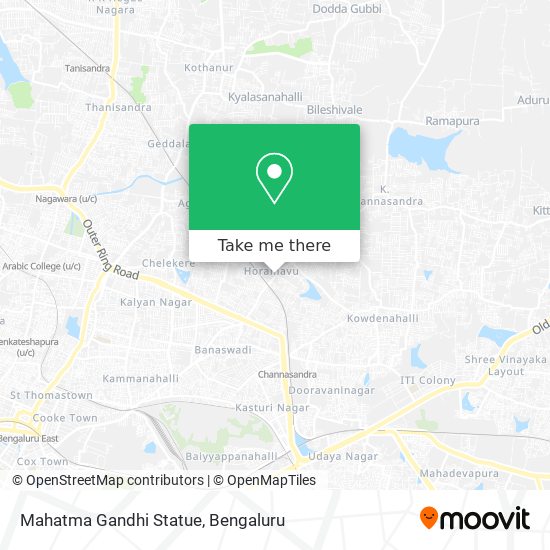 Mahatma Gandhi Statue map