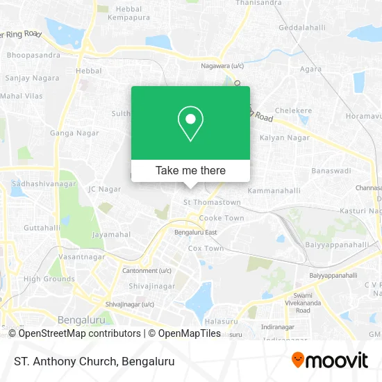ST. Anthony Church map