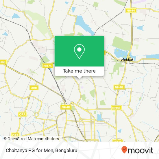 Chaitanya PG for Men map