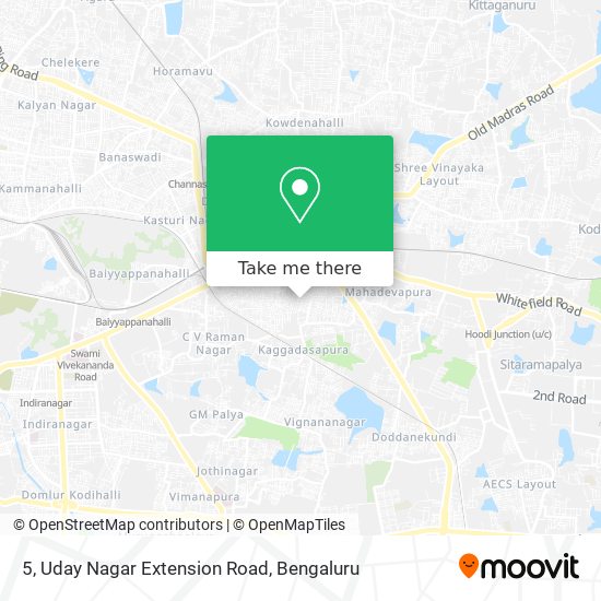 5, Uday Nagar Extension Road map