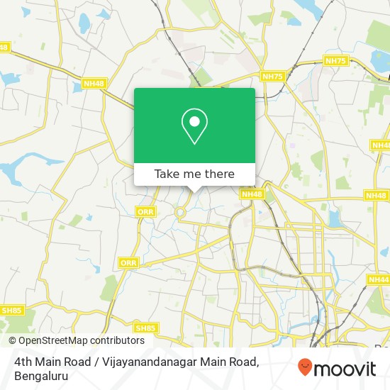 4th Main Road / Vijayanandanagar Main Road map