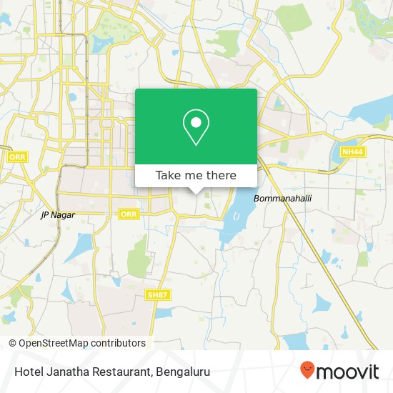 Hotel Janatha Restaurant map