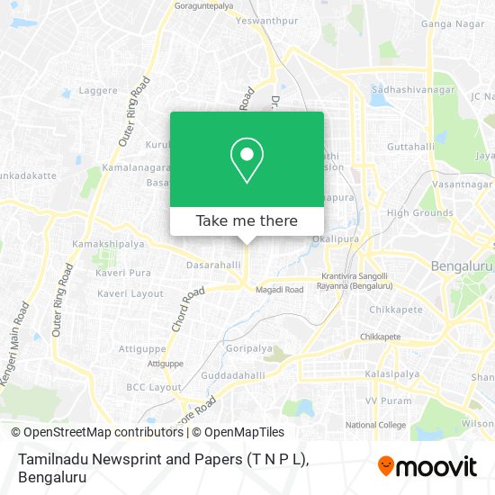 Tamilnadu Newsprint and Papers (T N P L) map