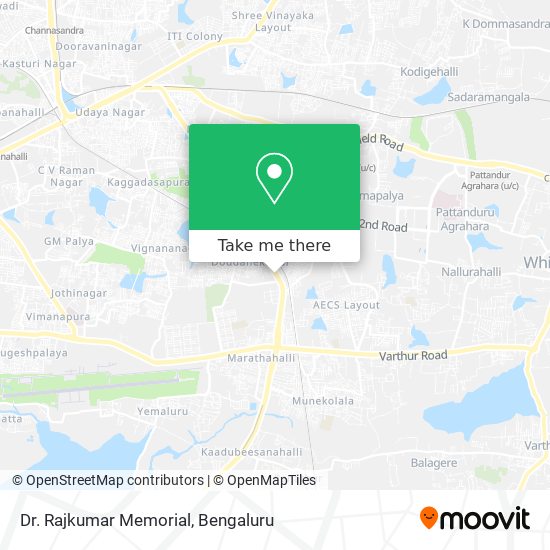 Dr. Rajkumar Memorial map