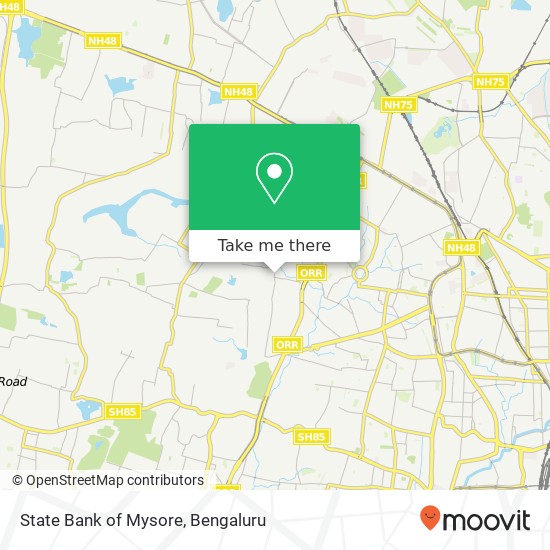 State Bank of Mysore map