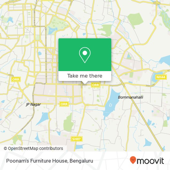 Poonam's Furniture House map