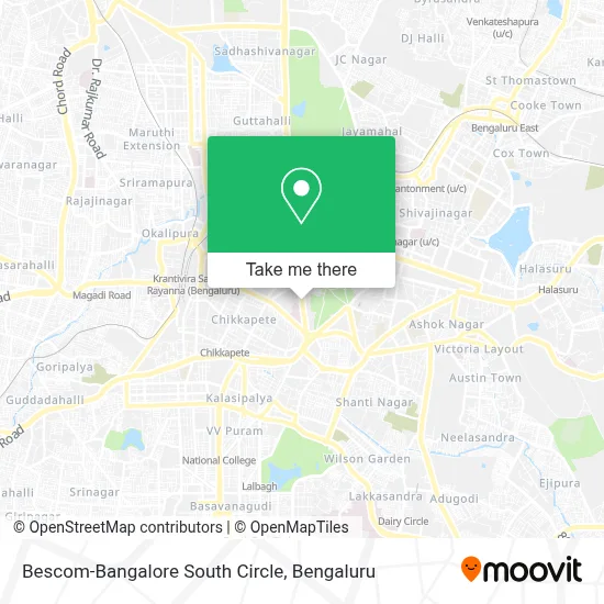 Bescom-Bangalore South Circle map