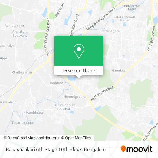 Banashankari 6th Stage 10th Block map