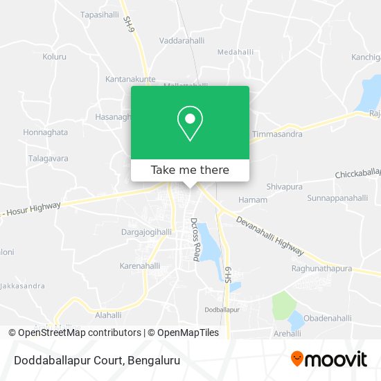 Doddaballapur Court map