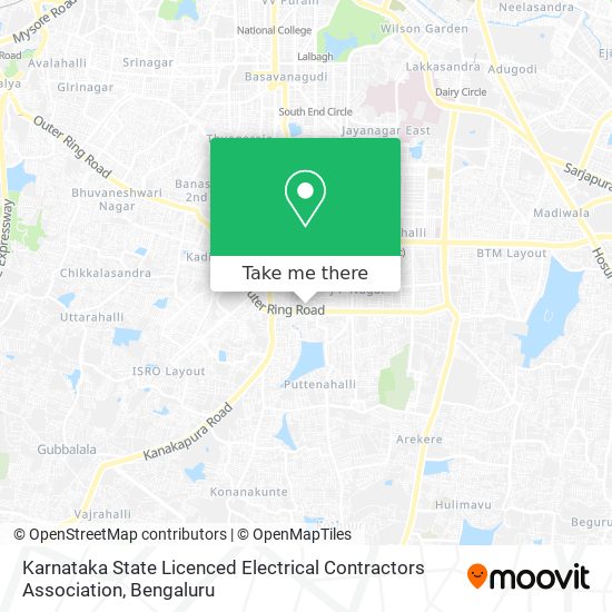 Karnataka State Licenced Electrical Contractors Association map