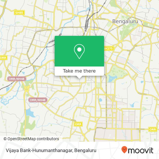 Vijaya Bank-Hunumanthanagar map