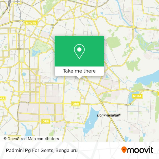 Padmini Pg For Gents map