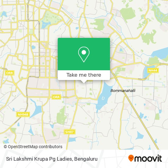Sri Lakshmi Krupa Pg Ladies map