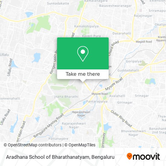 Aradhana School of Bharathanatyam map
