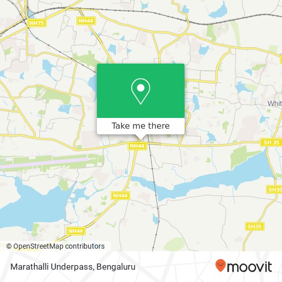 Marathalli Underpass map