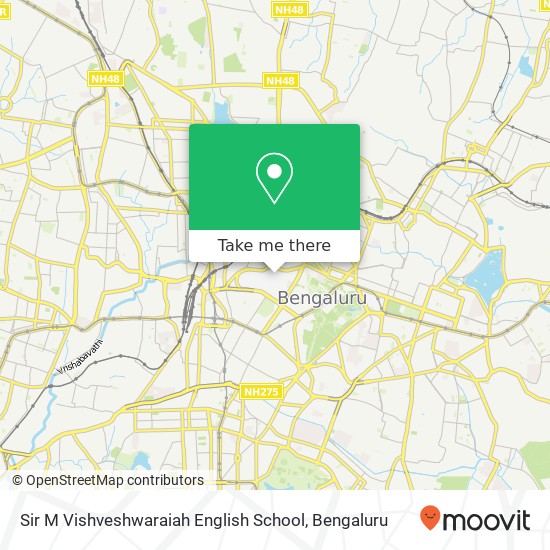 Sir M Vishveshwaraiah English School map