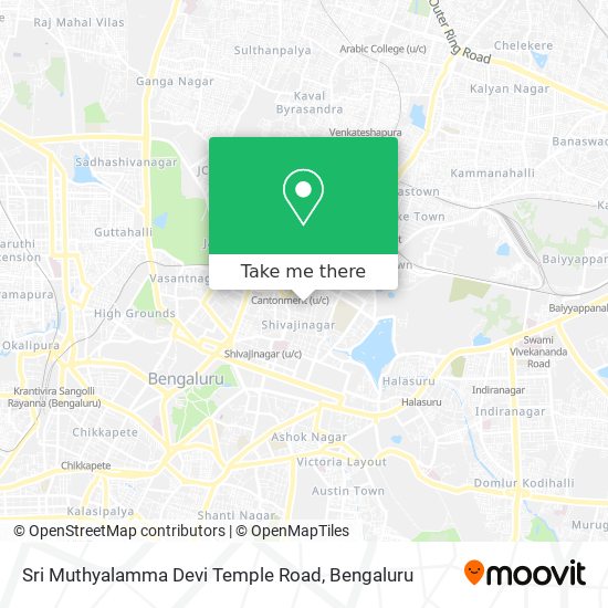 Sri Muthyalamma Devi Temple Road map