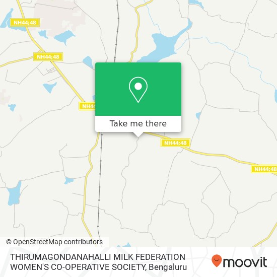 THIRUMAGONDANAHALLI MILK FEDERATION WOMEN'S CO-OPERATIVE SOCIETY map