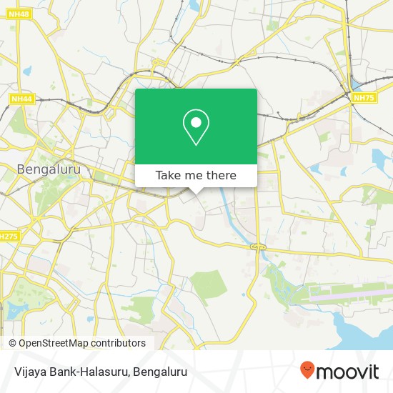 Vijaya Bank-Halasuru map