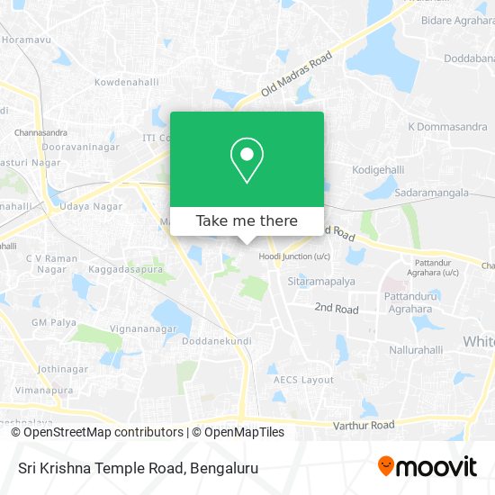 Sri Krishna Temple Road map
