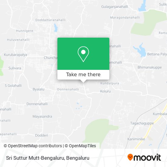 Sri Suttur Mutt-Bengaluru map