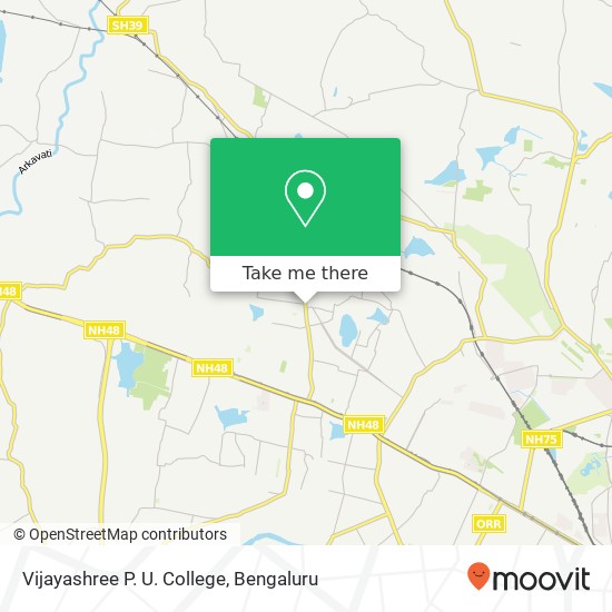 Vijayashree P. U. College map