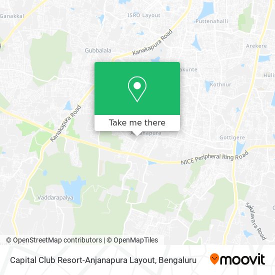 Capital Club Resort-Anjanapura Layout map