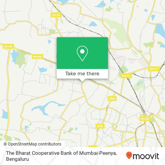 The Bharat Cooperative Bank of Mumbai-Peenya map