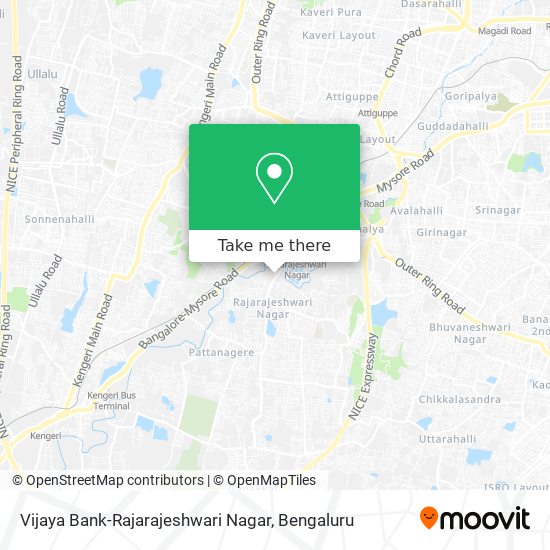 Vijaya Bank-Rajarajeshwari Nagar map