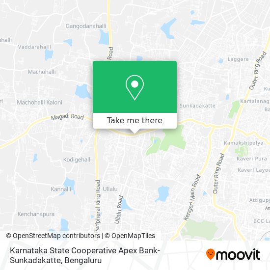 Karnataka State Cooperative Apex Bank-Sunkadakatte map
