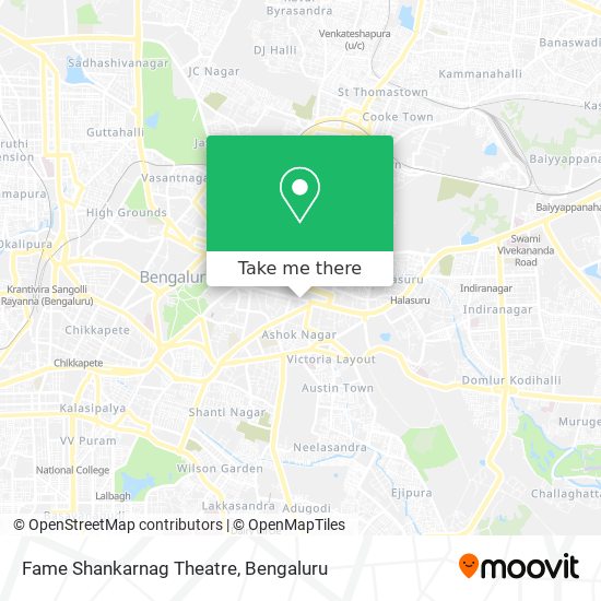 Fame Shankarnag Theatre map