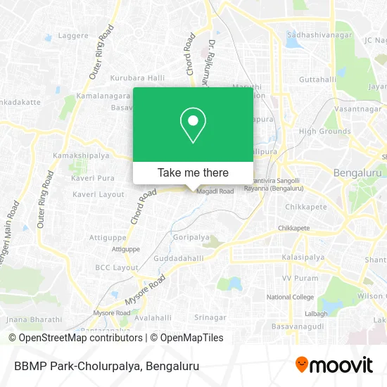 BBMP Park-Cholurpalya map