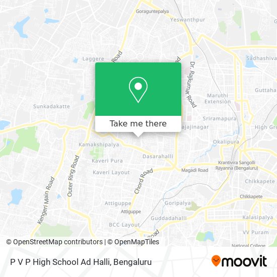 P V P High School Ad Halli map